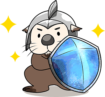 強力なトラッキングを表すラッコキャラクター